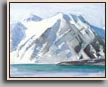 ICE MOUNTAIN, SVALBARD 2007 oil and oil stick 12"x15"
